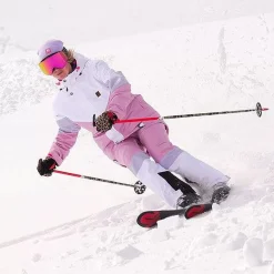 1080 Women'S Ski & Snowboard Pant - Pastel Pink, White & Pastel Purple