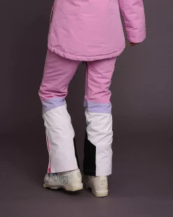 1080 Women'S Ski & Snowboard Pant - Pastel Pink, White & Pastel Purple