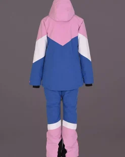 1080 Women'S Ski & Snowboard Pant - Pastel Pink, White & Blue