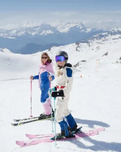 1080 Women'S Ski & Snowboard Pant - Pastel Pink, White & Blue