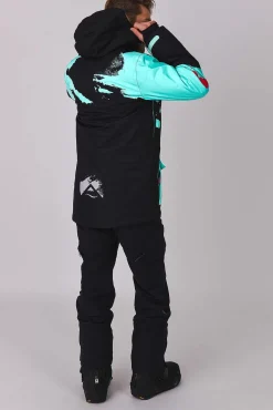 Afterparty Jacket Black & Mint Men'S