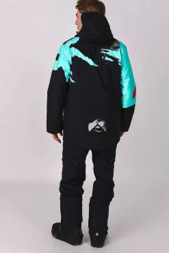 Afterparty Jacket Black & Mint Men'S