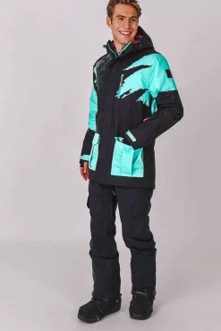 Afterparty Jacket Black & Mint Men'S