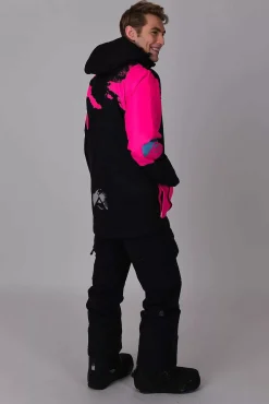 Afterparty Jacket Black & Pink Men'S