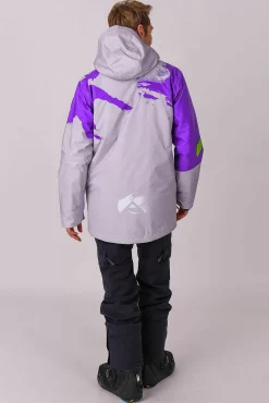 Afterparty Jacket Grey & Purple Men'S