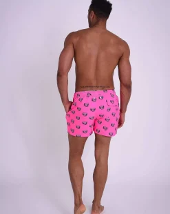 Baewatch Neon Pink Men'S Swim Shorts