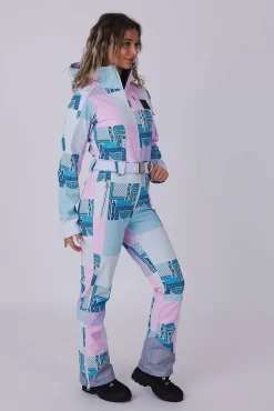 Chic Ski Suit - Patchwork