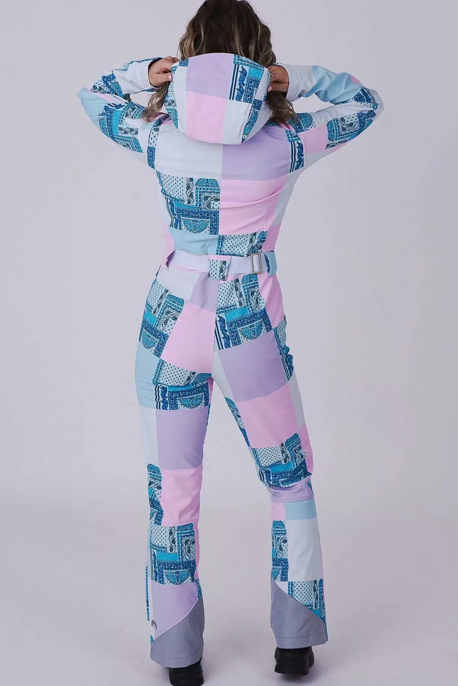 Chic Ski Suit - Patchwork
