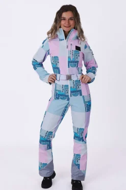 Chic Ski Suit - Patchwork
