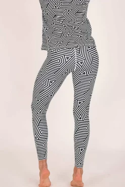 Fall Line Black & White Womens Baselayer Legging