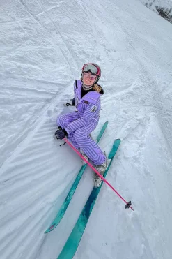 Fall Line Purple & Grey Female Ski Suit