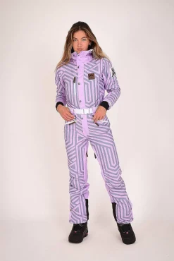 Fall Line Purple & Grey Female Ski Suit