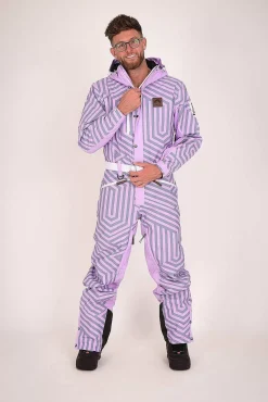 Fall Line Purple & Grey Men'S Ski Suit