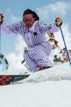 Fall Line Purple & Grey Men'S Ski Suit