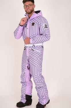 Fall Line Purple & Grey Men'S Ski Suit
