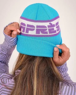 Oosc Apres Beanie - Blue, Purple, White