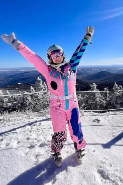 Penfold In Pink Ski Suit - Women'S Curved