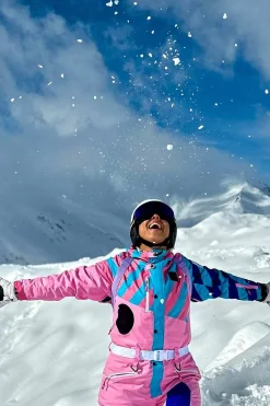Penfold In Pink Ski Suit - Women'S Curved