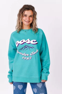 Powder Club Sweatshirt - Aqua