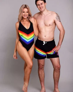 Rainbow Road Men'S Swim Shorts