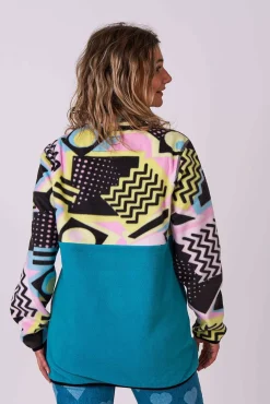 Saved By The Bell Fleece Teal - Women'S