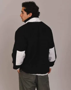 Sherpa Fleece Jacket Black / White - Men'S