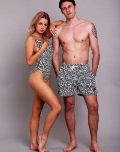 Snow Leopard Men'S Swim Shorts