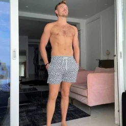 Snow Leopard Men'S Swim Shorts