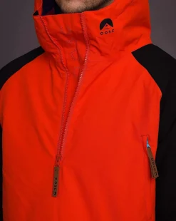 Snow Park Overhead Jacket - White & Red