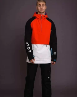 Snow Park Overhead Jacket - White & Red