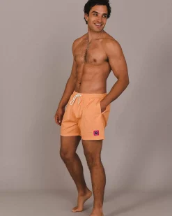 Tangerine Squeeze Men'S Swim Shorts