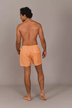 Tangerine Squeeze Men'S Swim Shorts