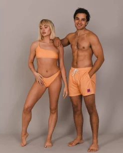 Tangerine Squeeze Men'S Swim Shorts