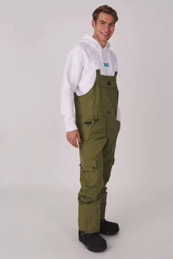 Yeh Man Ski & Snowboard Bib Pant - Khaki