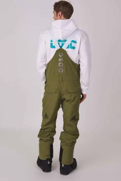 Yeh Man Ski & Snowboard Bib Pant - Khaki
